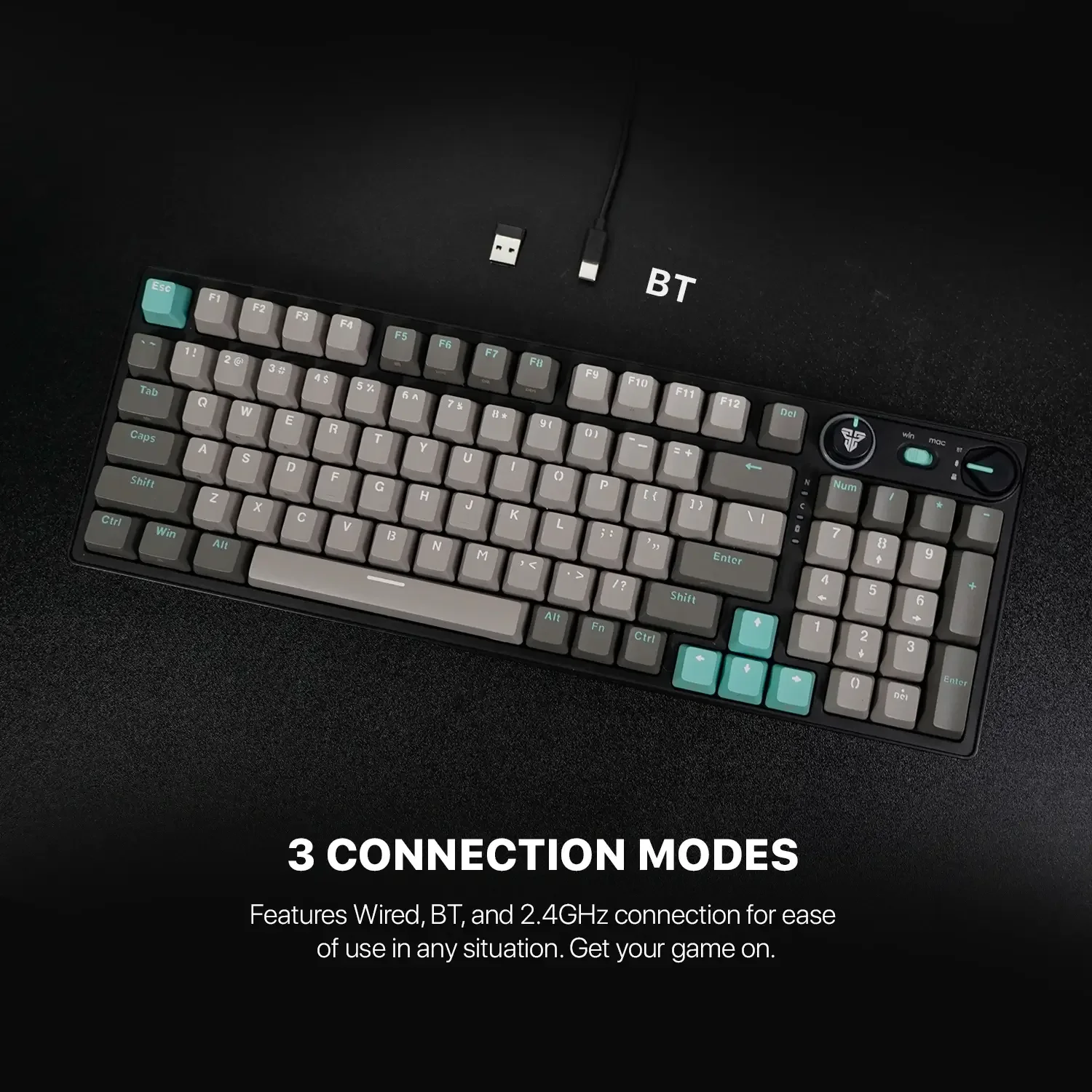 Fantech ATOM PRO96 MK914 Mechanical Gaming Keyboard Stellar Edition Saturn - Thumbnail 5
