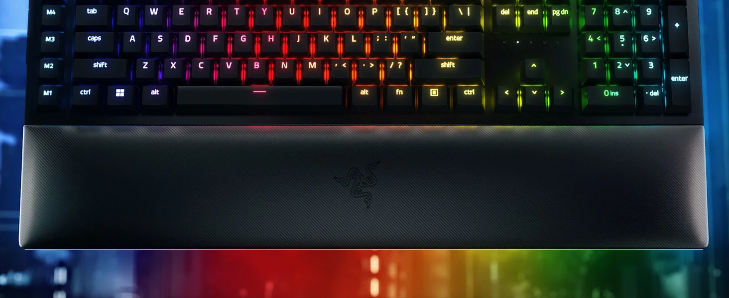 لوحة مفاتيح ألعاب ميكانيكية سلكية Razer BlackWidow V4 Pro بمفاتيح Green - Thumbnail 9