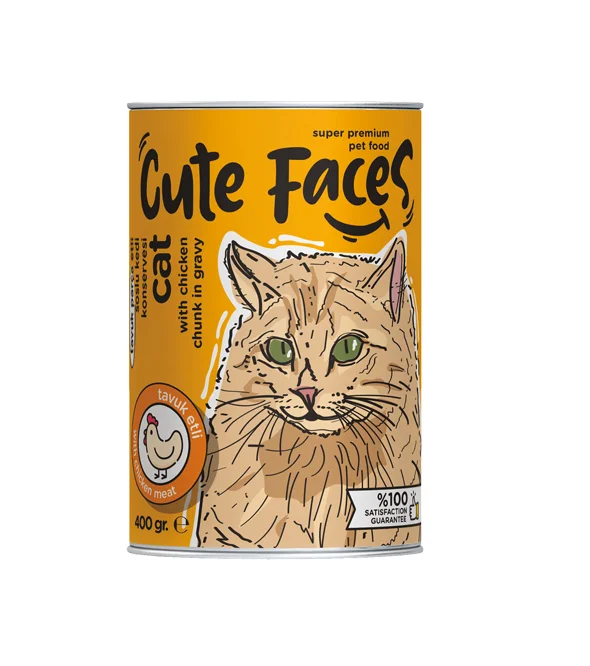 قطع Cute Faces بمرق الدجاج