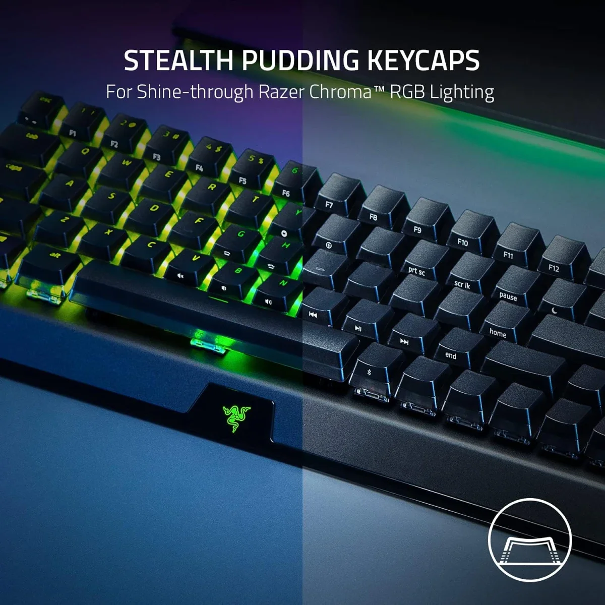 كيبورد Razer BlackWidow V3 Mini HyperSpeed ميكانيكي لاسلكي 65% بسويتشات صفراء - Thumbnail 5