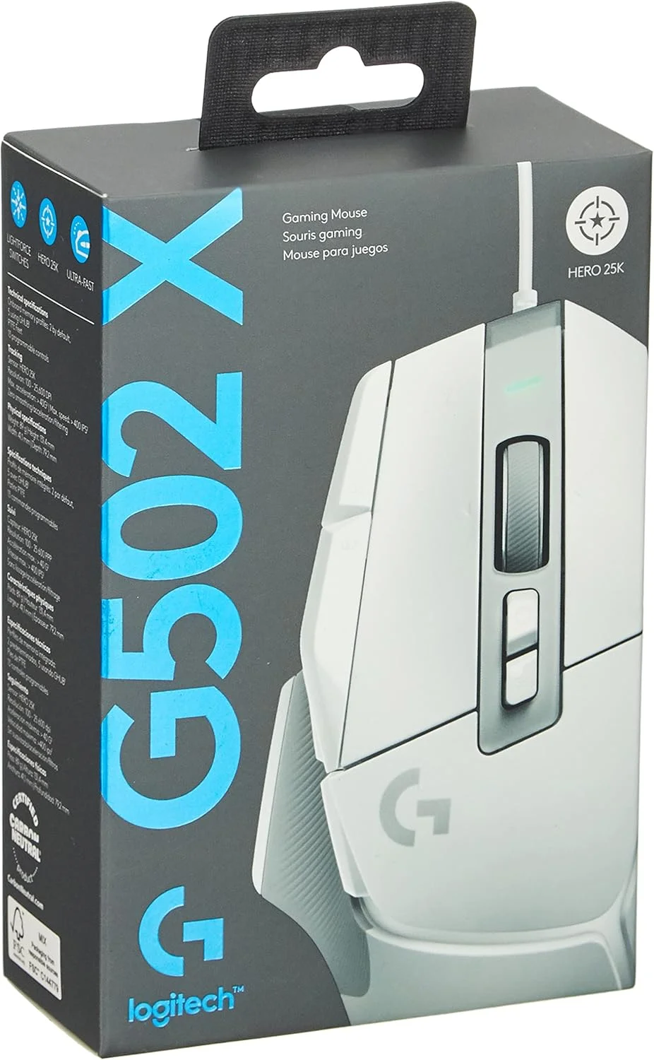 Logitech G G502 X Wired Gaming Mouse White - Thumbnail 4