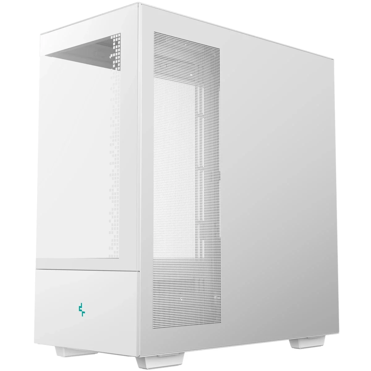 هيكل كمبيوتر DeepCool CH690 DIGITAL ميد تاور مع لوحة زجاجية جزئية وشاشة رقمية ودعم راديتر 420 مم أبيض - Thumbnail 8