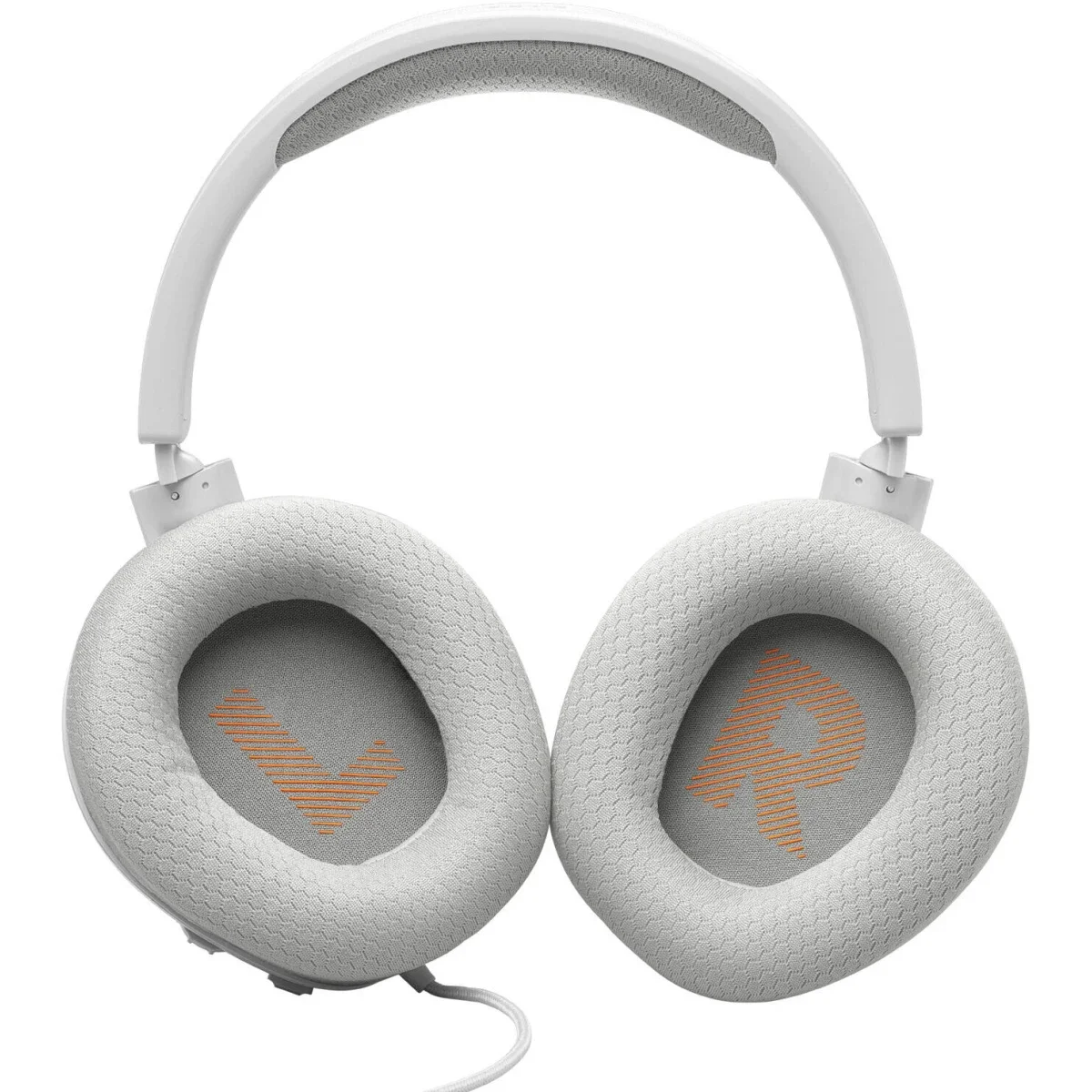 سماعة ألعاب JBL Quantum 100M2 سلكية بمحركات 40 مم وميكروفون بوم قابل للفصل، أبيض - Thumbnail 11