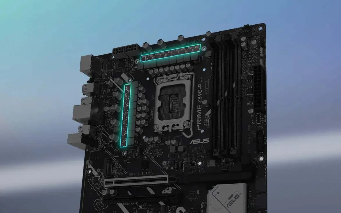 لوحة أم Asus PRIME Z890-P بمقبس Intel LGA 1851 وحجم ATX 9MB5I50-M0EAY0 - Thumbnail 12