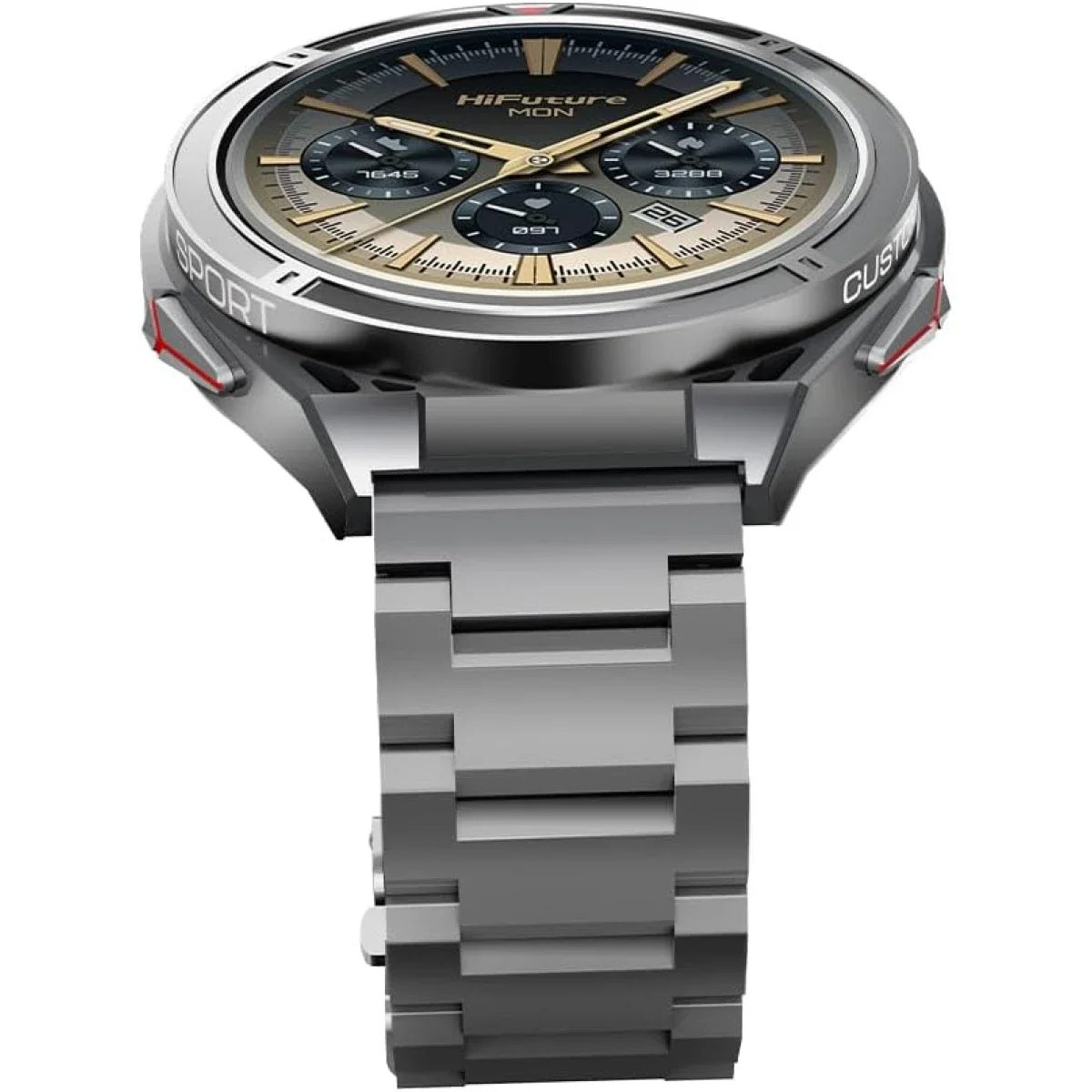HiFuture ACTIVE Smartwatch with Dual-Band GPS, 1.43-Inch AMOLED Display, IP68, Silver - Thumbnail 4