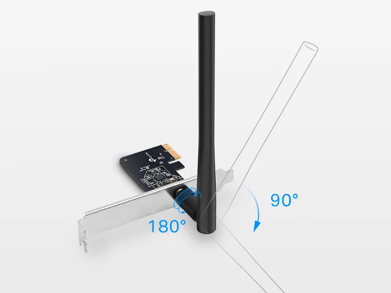 محول واي فاي TP-LINK Archer T2E AC600 ثنائي النطاق PCI Express - Image 5