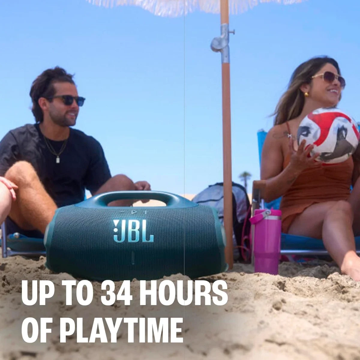 سماعة JBL Boombox 4 محمولة بتقنية بلوتوث، 2 × 65 واط RMS، IP68، أسود - Image 6