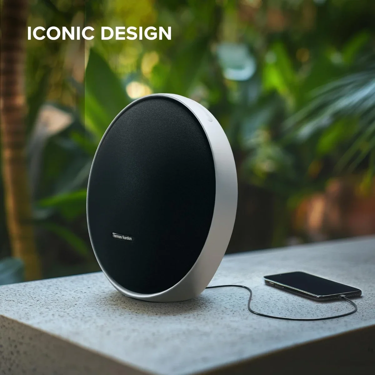 سماعة محمولة Harman Kardon Onyx Studio 9 بتقنية Bluetooth 5.3 بقدرة 50 واط، رمادي - Image 4