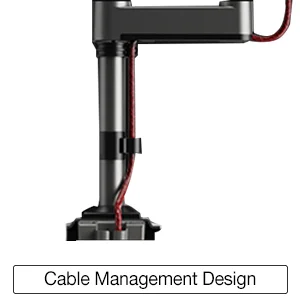 North Bayou H180 Dual Monitor Desk Mount Arm for 2 Screens up to 27-Inch, 9 kg Each, White - Thumbnail 12