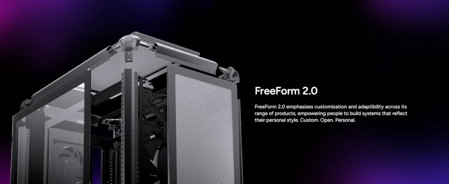 Cooler Master MasterFrame 500 Mesh ATX Mid-Tower PC Case Black - Thumbnail 14