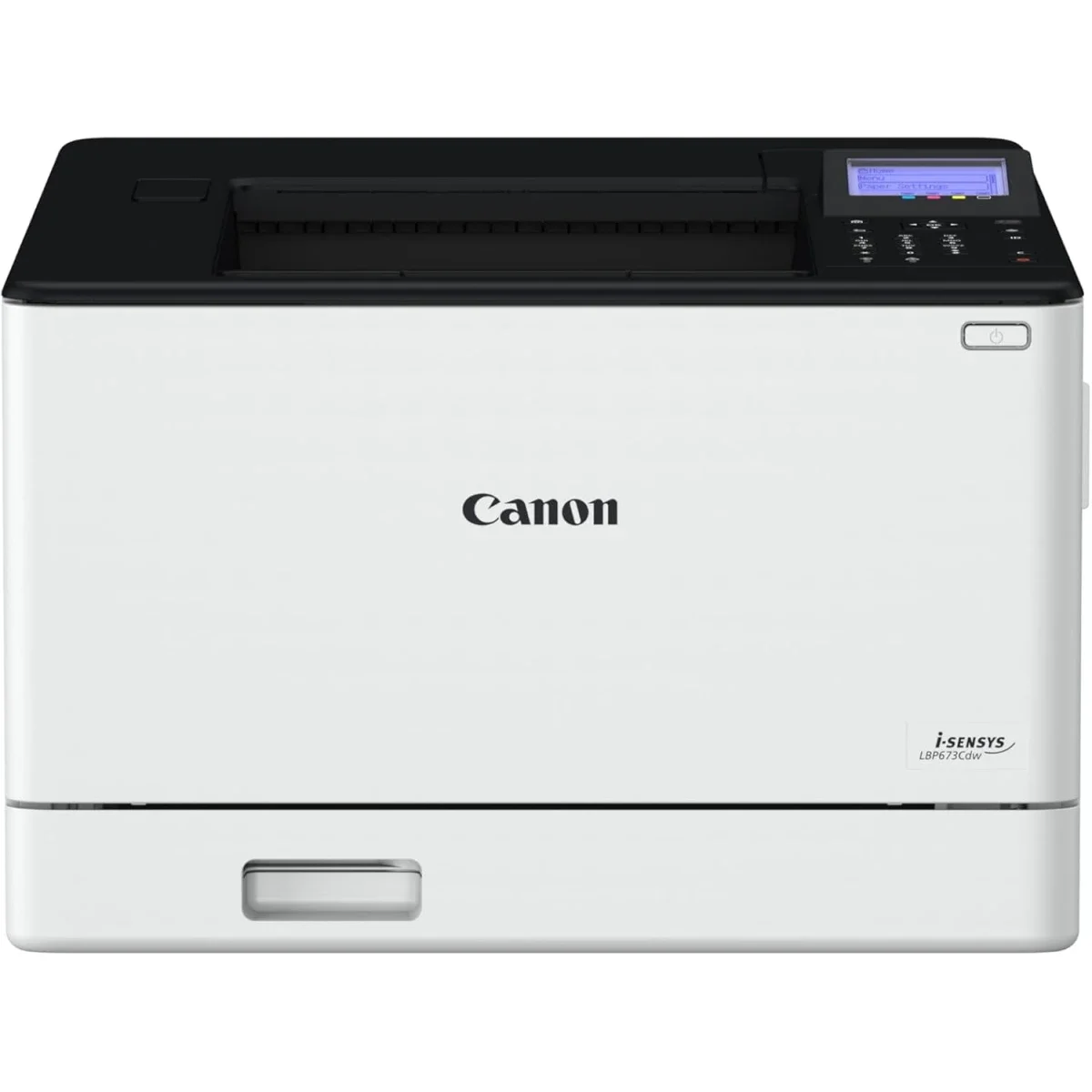 Canon A4 Colour Laser Printer, USB, LAN, Wi-Fi, 250-Sheet Cassette, 5-Line LCD, Auto Duplex – i-SENSYS LBP673Cdw II