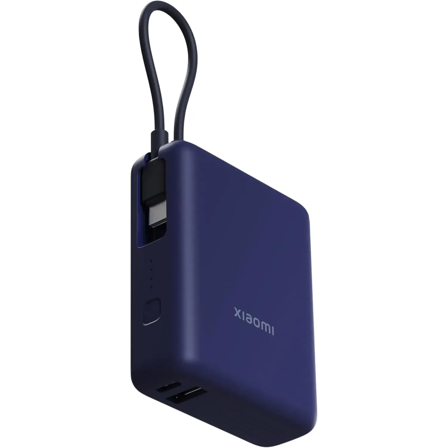 باور بانك Xiaomi BHR9341GL بسعة 10000mAh وقدرة 33W مع كابل USB-C مدمج – أزرق