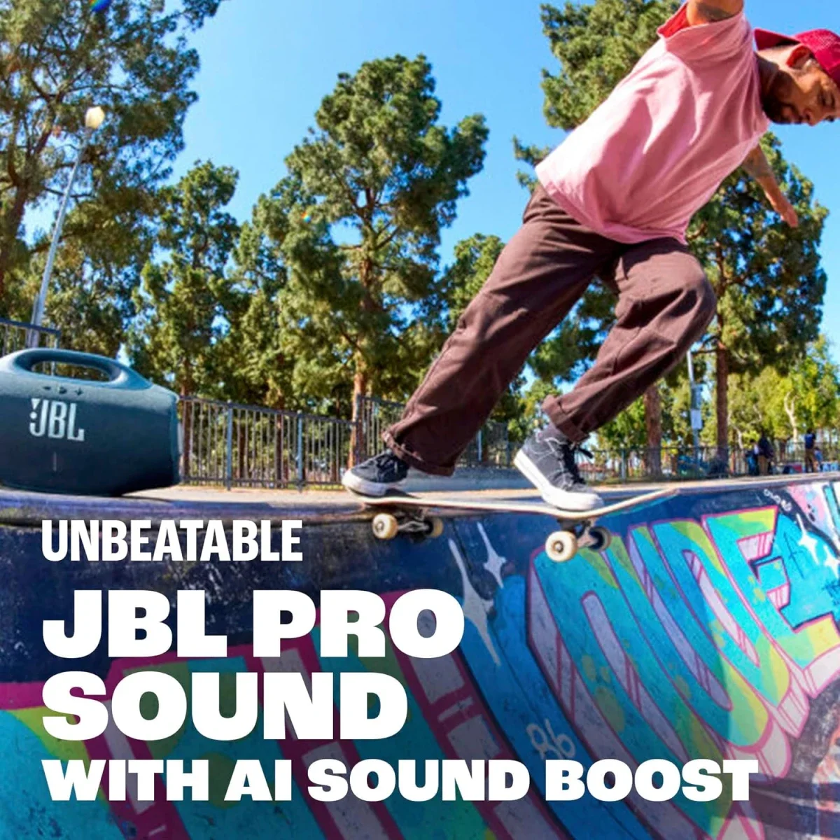 سماعة JBL Boombox 4 محمولة بتقنية بلوتوث، 2 × 65 واط RMS، IP68، أسود - Image 3