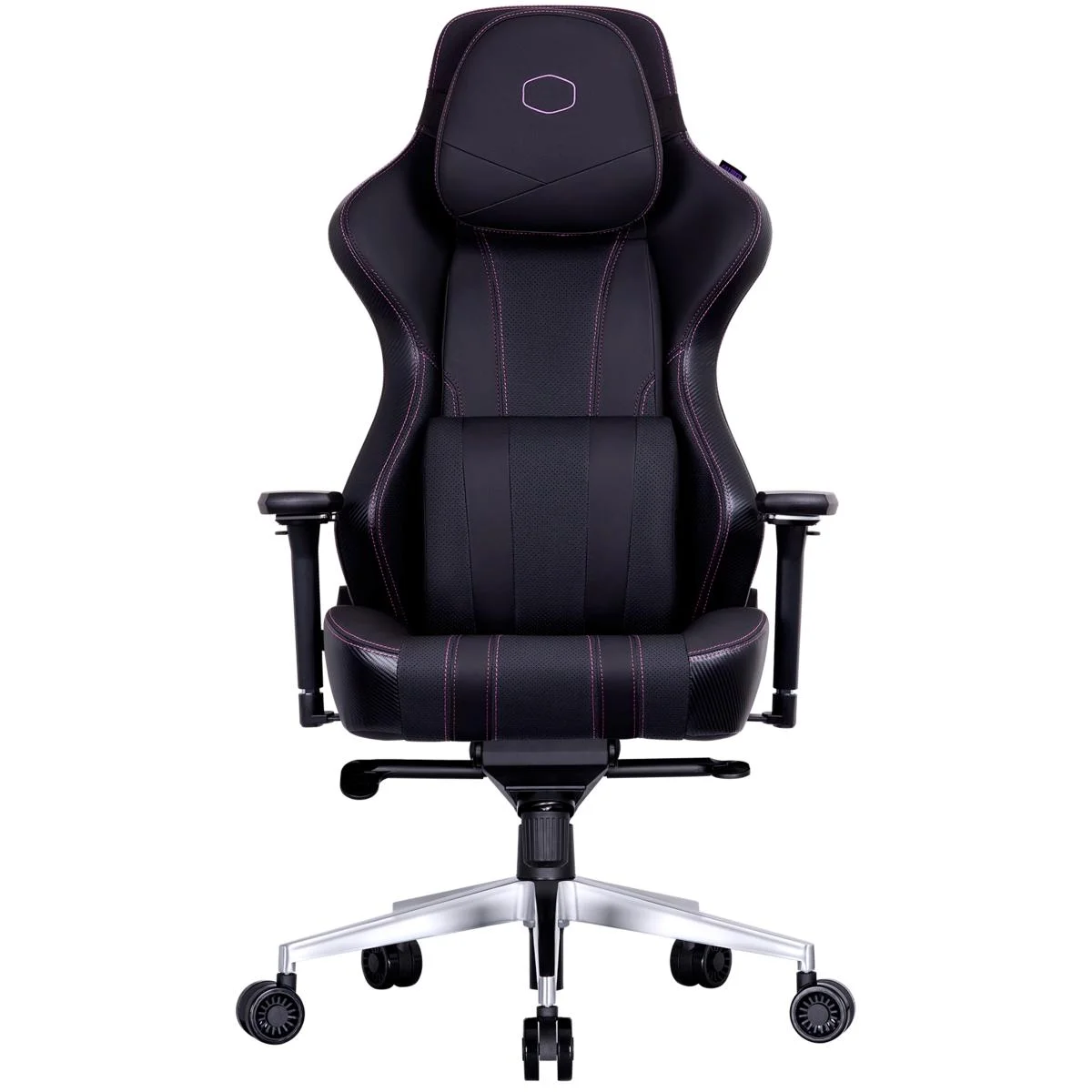 كرسي ألعاب Cooler Master Caliber X2 فاخر باللون الأسود مع مساند ذراع 4D وإمالة 180 درجة وسعة 150 كغ