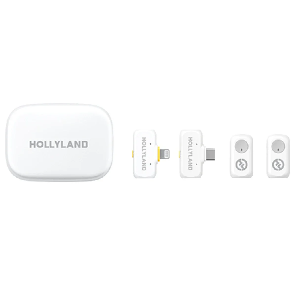 Hollyland LARK A1 Combo Wireless Lavalier Microphone for iPhone and Android, White - Thumbnail 6