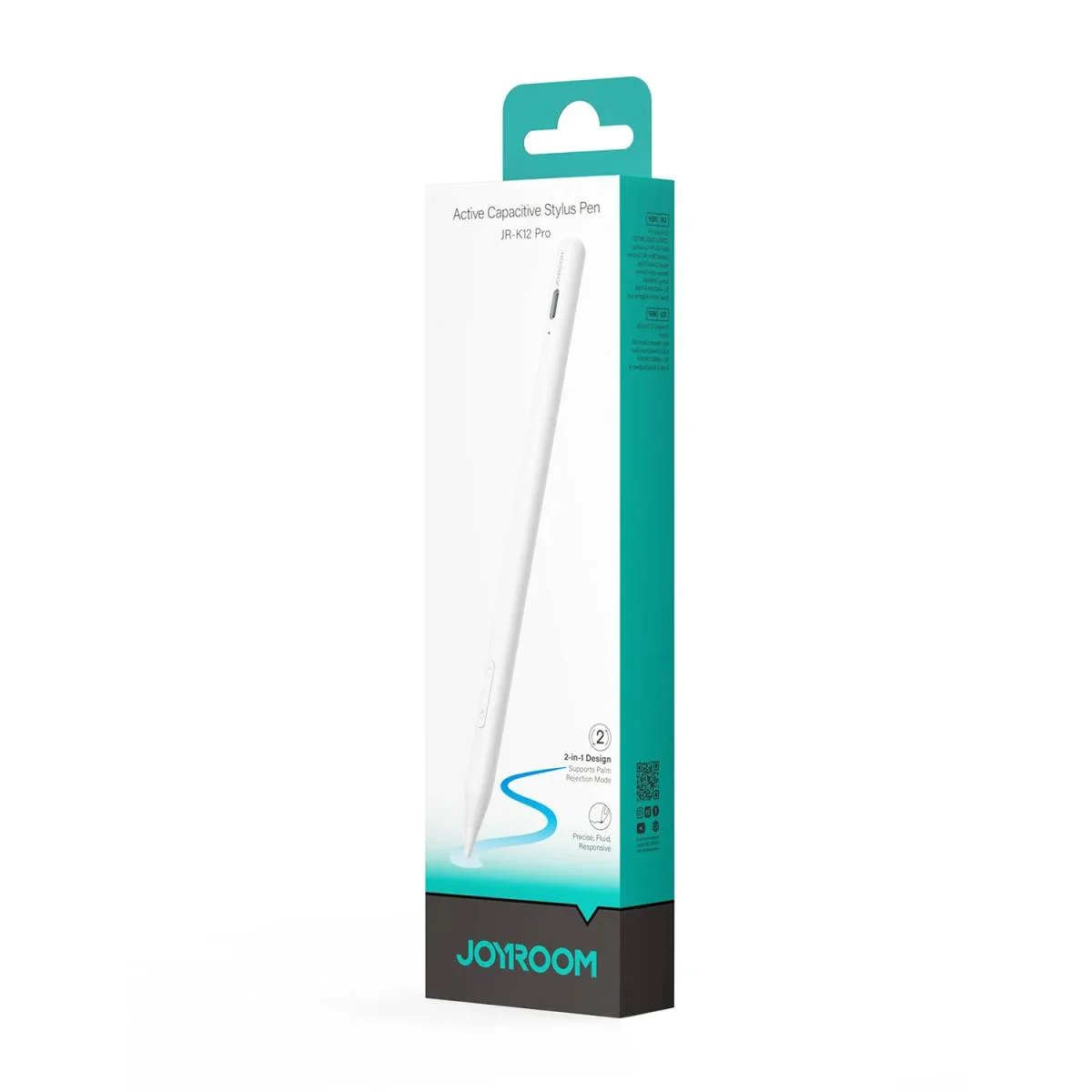 JOYROOM JR-K12 Pro Active Dual-Mode Stylus Pen with 2 Spare Nibs - Image 2