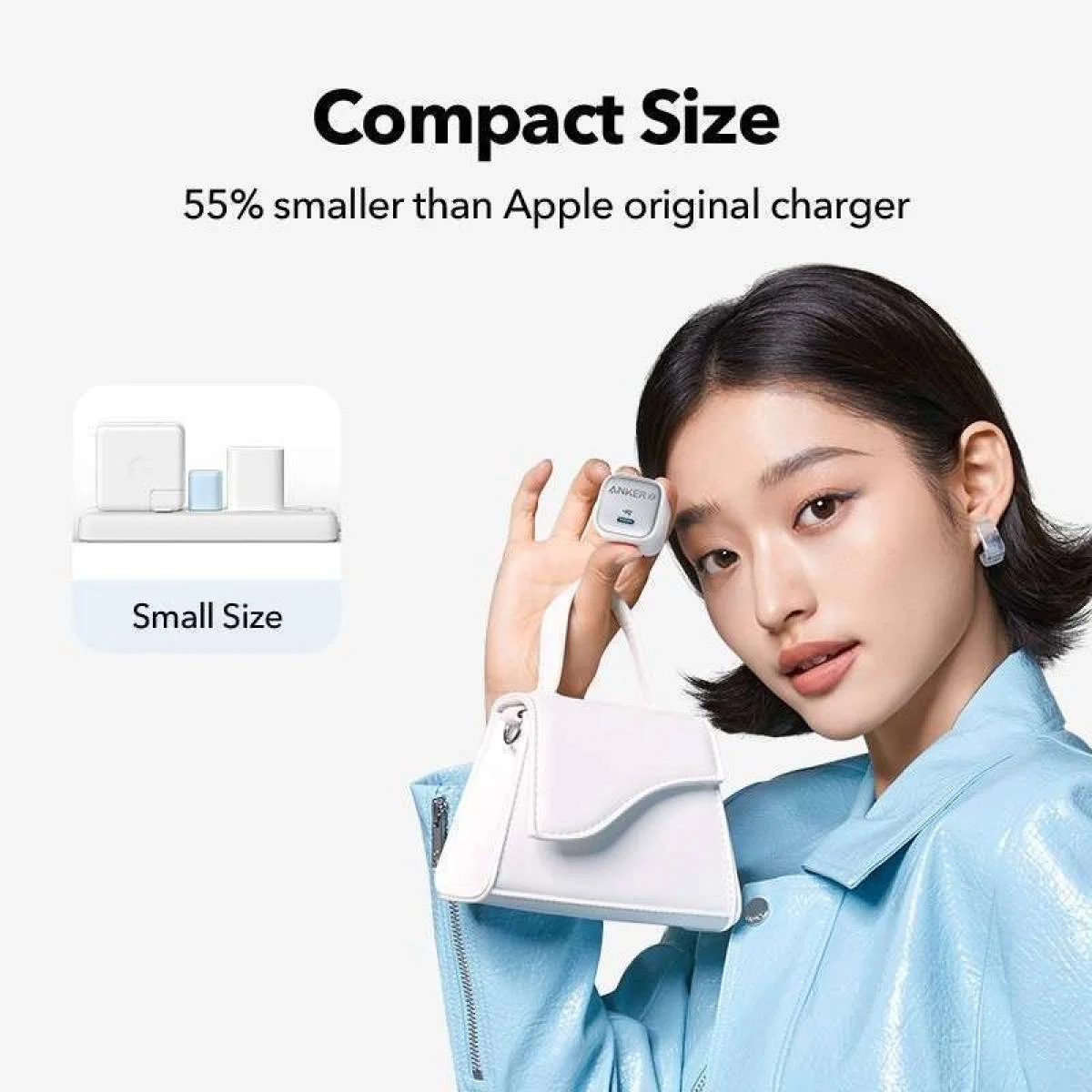 Anker Zolo A2699L11 20W USB-C PD 3.0 Wall Charger - White - Image 2