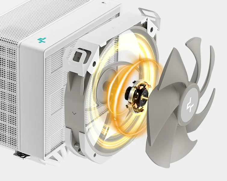 DeepCool ASSASSIN 4S Premium CPU Air Cooler Dual-Tower 140mm FDB Fan 7 Copper Heat Pipes White - Image 12