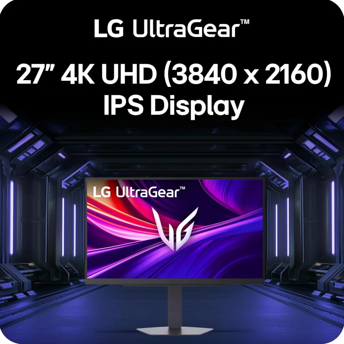LG UltraGear G8 27G810A 27-Inch 4K UHD IPS Dual Mode Gaming Monitor, 180Hz/360Hz, 1ms, Black - Thumbnail 2