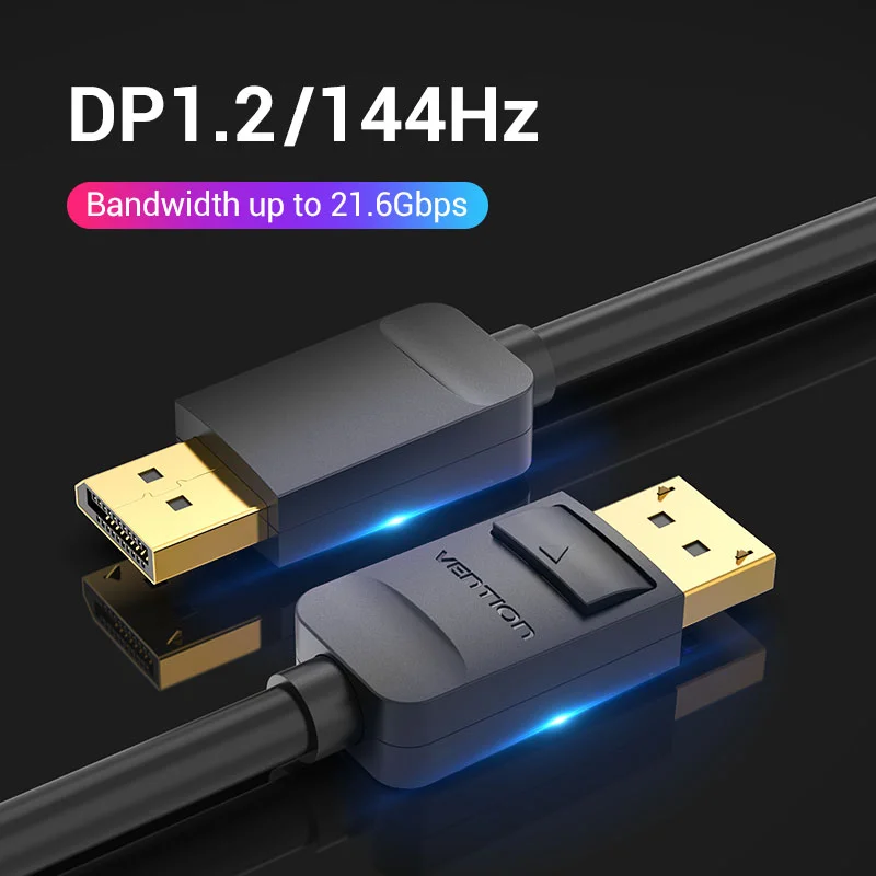 كيبل Vention HACBG DisplayPort 1.2 ذكر إلى ذكر بطول 1.5 متر - Thumbnail 5
