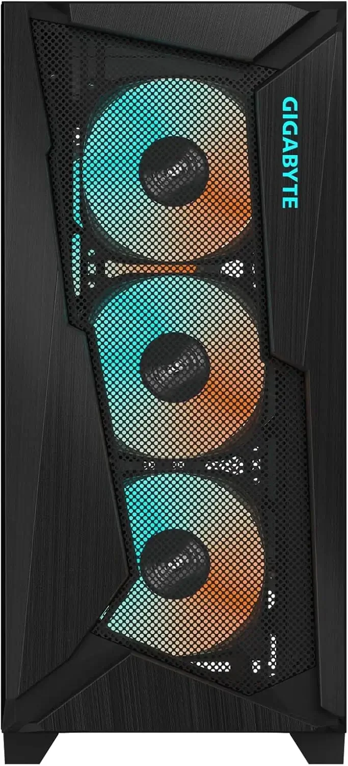 صندوق كمبيوتر ألعاب GIGABYTE C301G V2 Glass ميد تاور ARGB أسود - Thumbnail 3