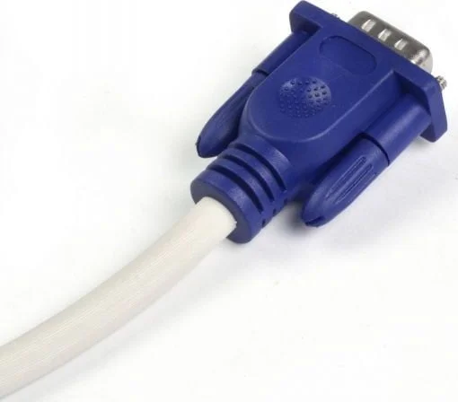 كيبل ENET VGA أبيض 5 متر، D-Sub 15 سن ذكر إلى ذكر - Image 2