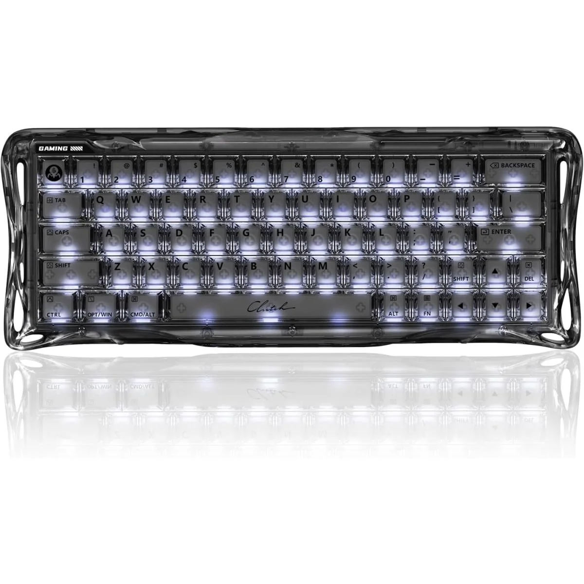 كيبورد ألعاب GravaStar Mercury V60 مغناطيسي 8000Hz أونيكس كريستال