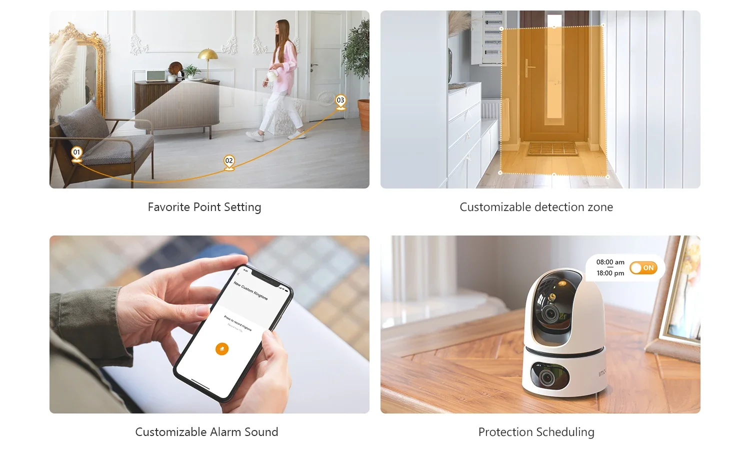 كاميرا مراقبة IMOU Ranger Dual 10MP WiFi 360 PT بعدستين مع اكتشاف الأشخاص والحيوانات الأليفة والرؤية الليلية والتحدث ثنائي الاتجاه - Image 13
