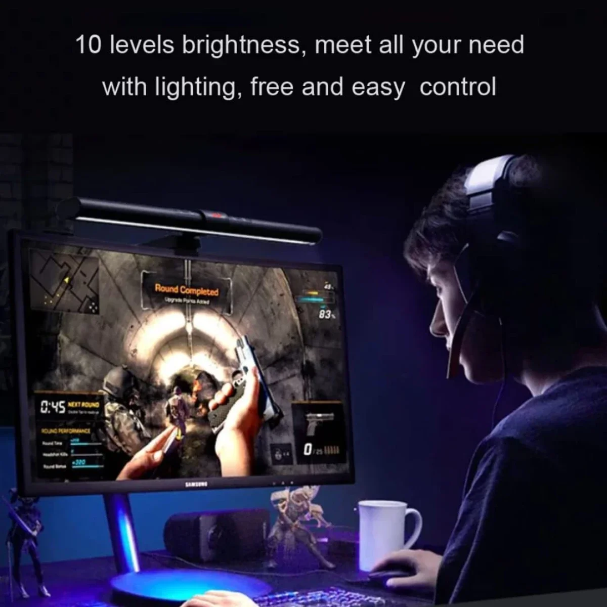مصباح شاشة LED Redragon GML-113 Beryl مع تعتيم بدرجات لون 6 مستويات - Thumbnail 5