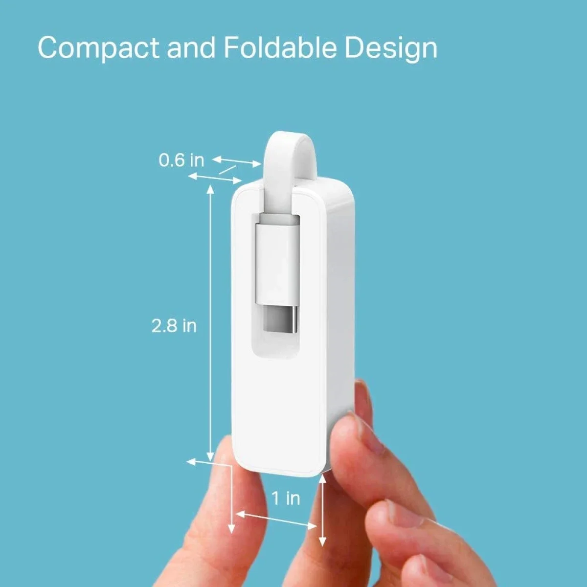 TP-LINK UE300C USB-C to Gigabit Ethernet Adapter - White - Thumbnail 5