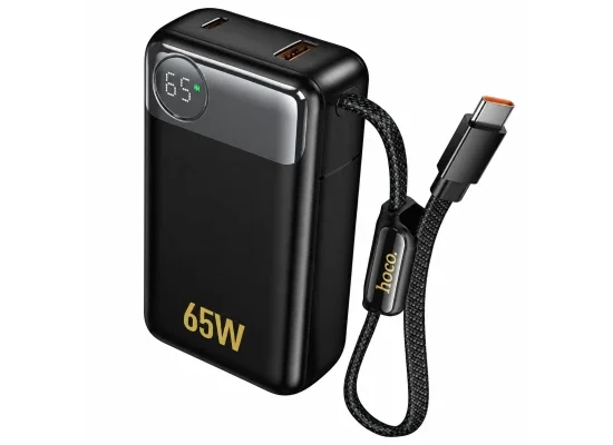 HOCO Q53 Skillful PD65W 12000mAh Power Bank - Black - Thumbnail 7