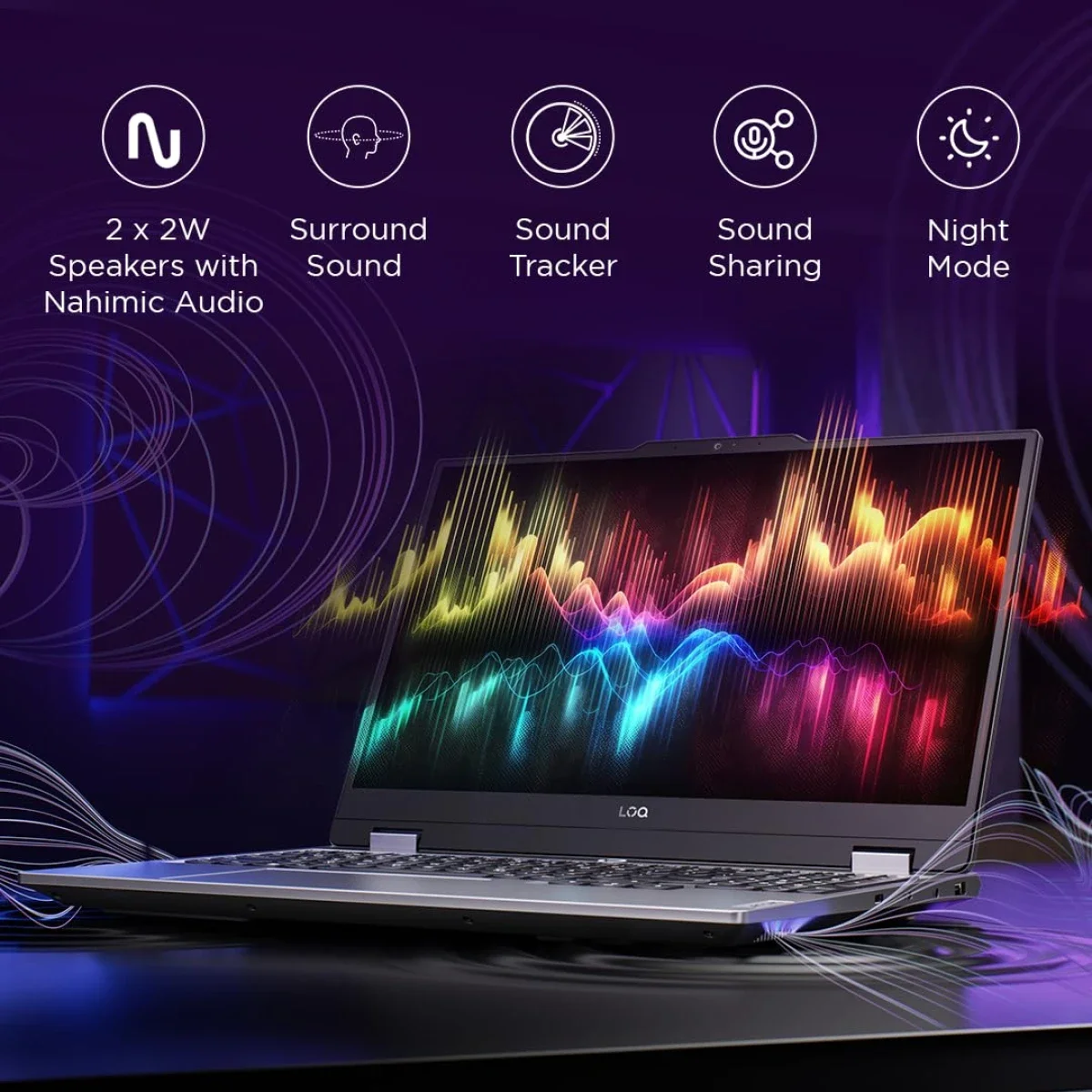 Lenovo LOQ 15IRX9 Gaming Laptop, 13th Gen Intel Core i5-13450HX, RTX 3050 6GB, 15.6-Inch FHD IPS 144Hz, Luna Grey - Image 12