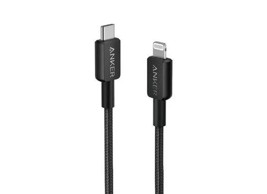 كيبل Anker 322 من USB-C إلى Lightning بطول 6 قدم ومعتمد MFi أسود - Image 6