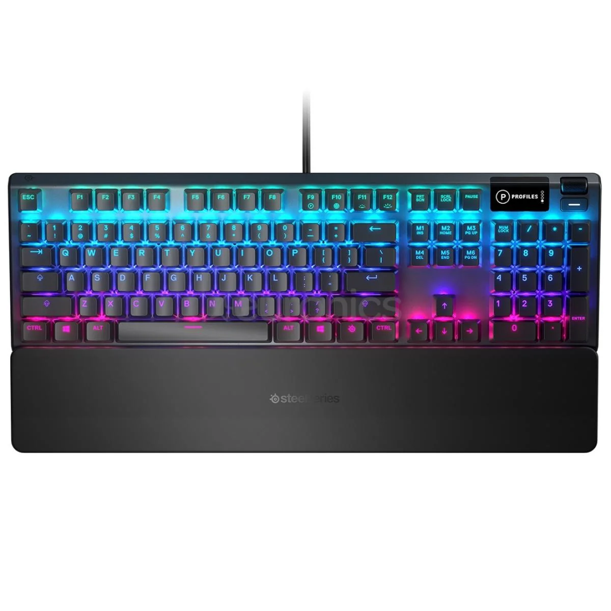 كيبورد ألعاب SteelSeries Apex 5 سلكي RGB ميكانيكي هجين مع شاشة OLED ذكية - Thumbnail 3