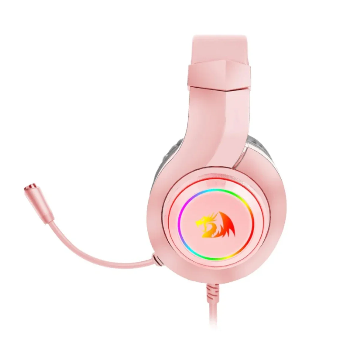 Redragon H260 Hylas Pink RGB Gaming Headset with Microphone - Thumbnail 3