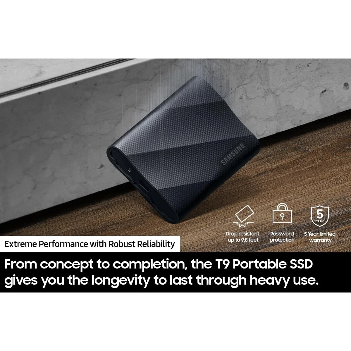 وحدة تخزين SSD خارجية Samsung T9 محمولة 1TB USB 3.2 Gen 2x2 - Image 8