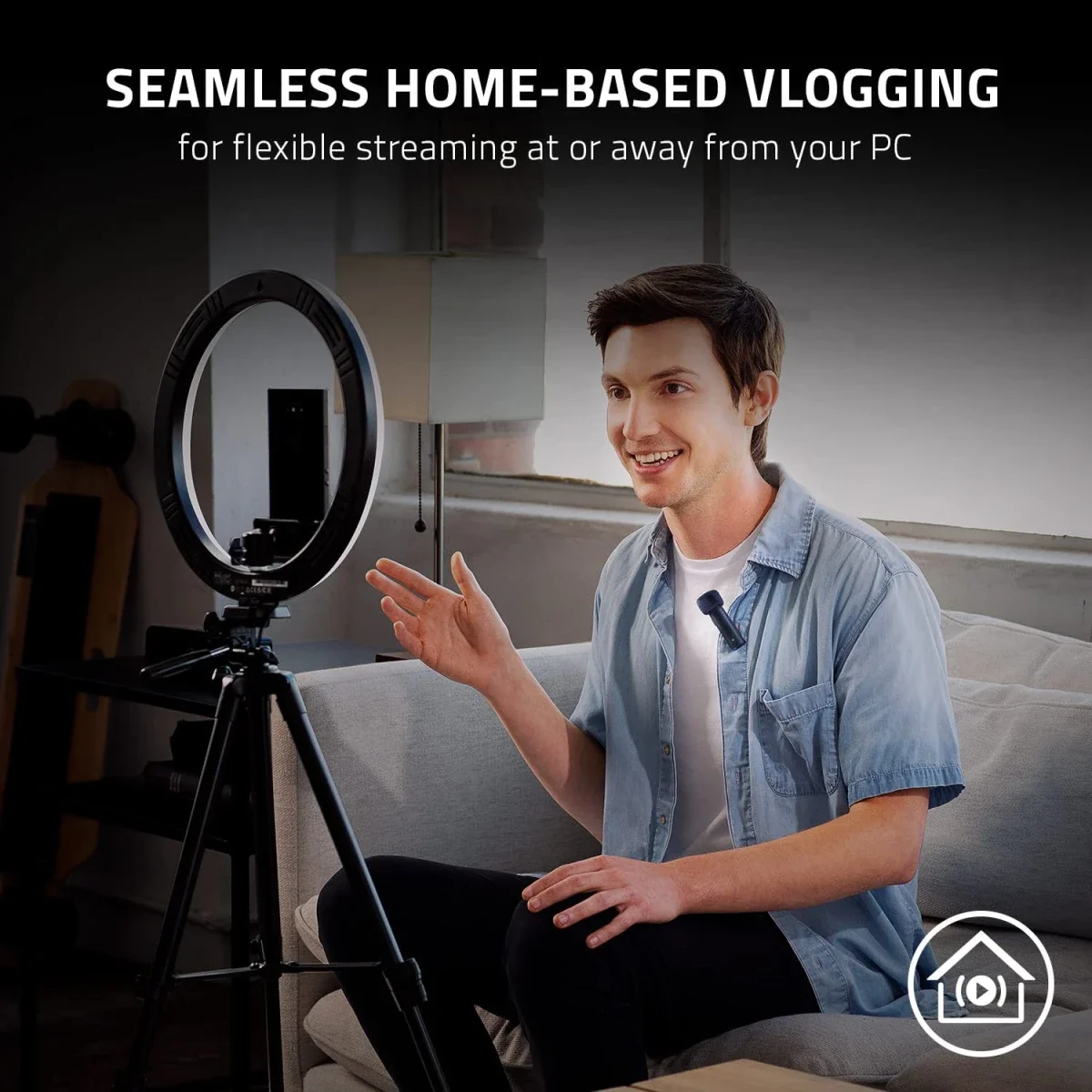 ميكروفون لافالير لاسلكي Razer Seiren BT بتصميم مشبك للبث عبر الهاتف - Image 5