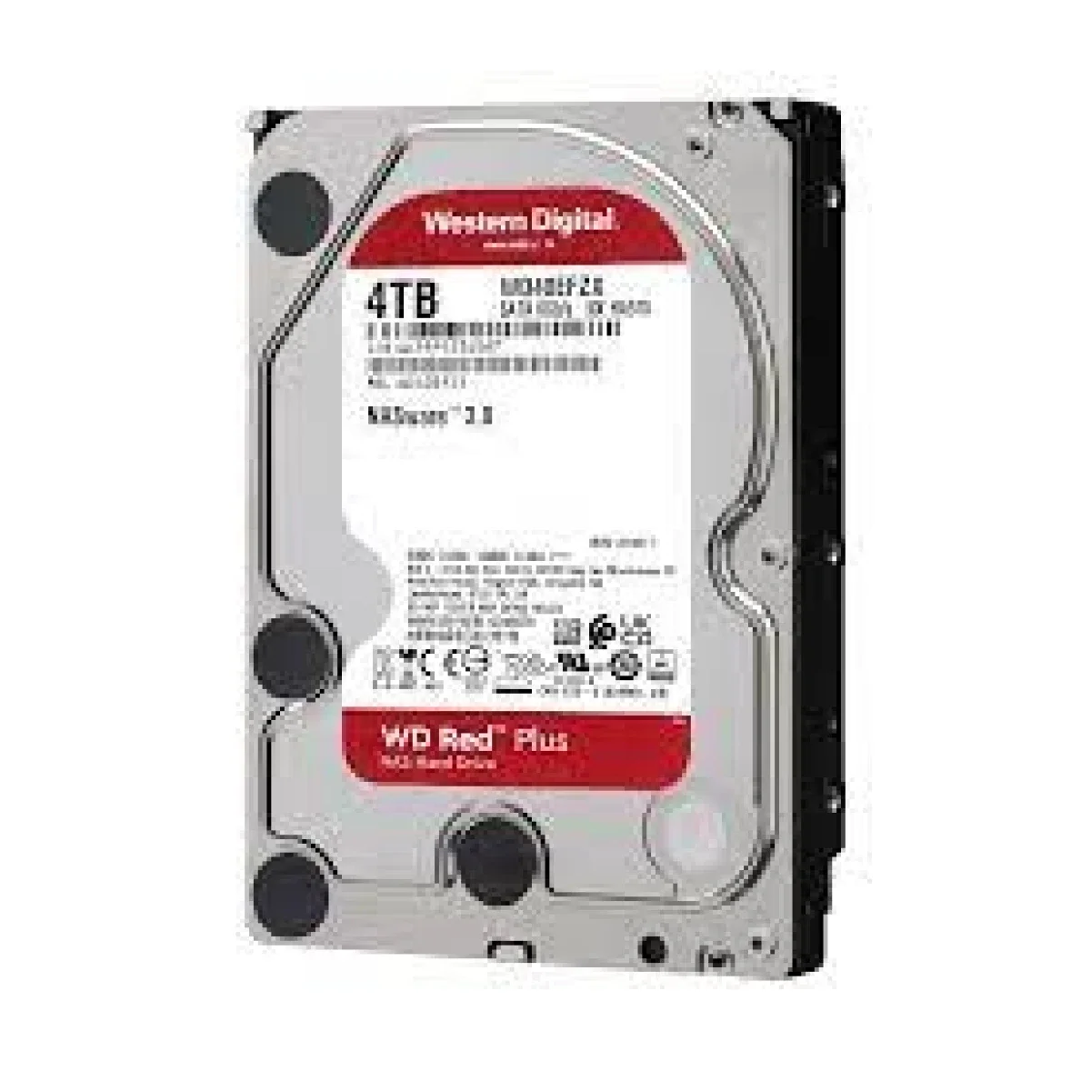 Western Digital WD Red Plus 4TB NAS Internal HDD 3.5-Inch SATA 6Gb/s 128MB Cache