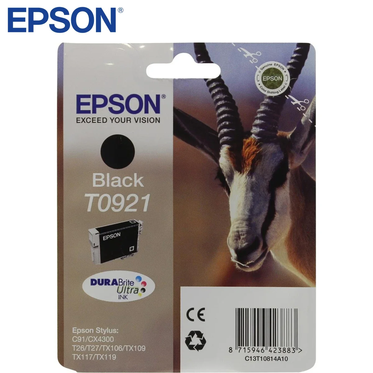 خرطوشة حبر سماوي أصلية EPSON T0922