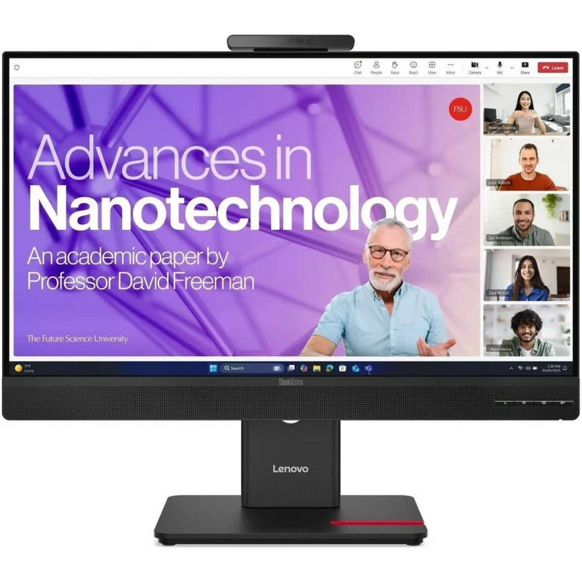 Lenovo ThinkVision T24-4v 24-inch IPS Full HD 120Hz Conferencing Monitor with 5MP Webcam
