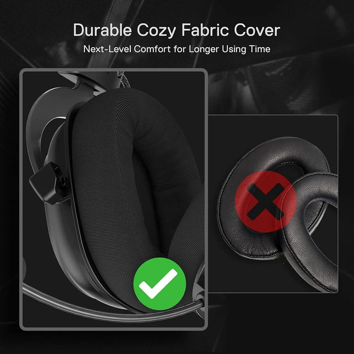 Redragon H510 Zeus-X RGB Gaming Headset with 7.1 Surround Sound and 53mm Drivers - Black - Thumbnail 8