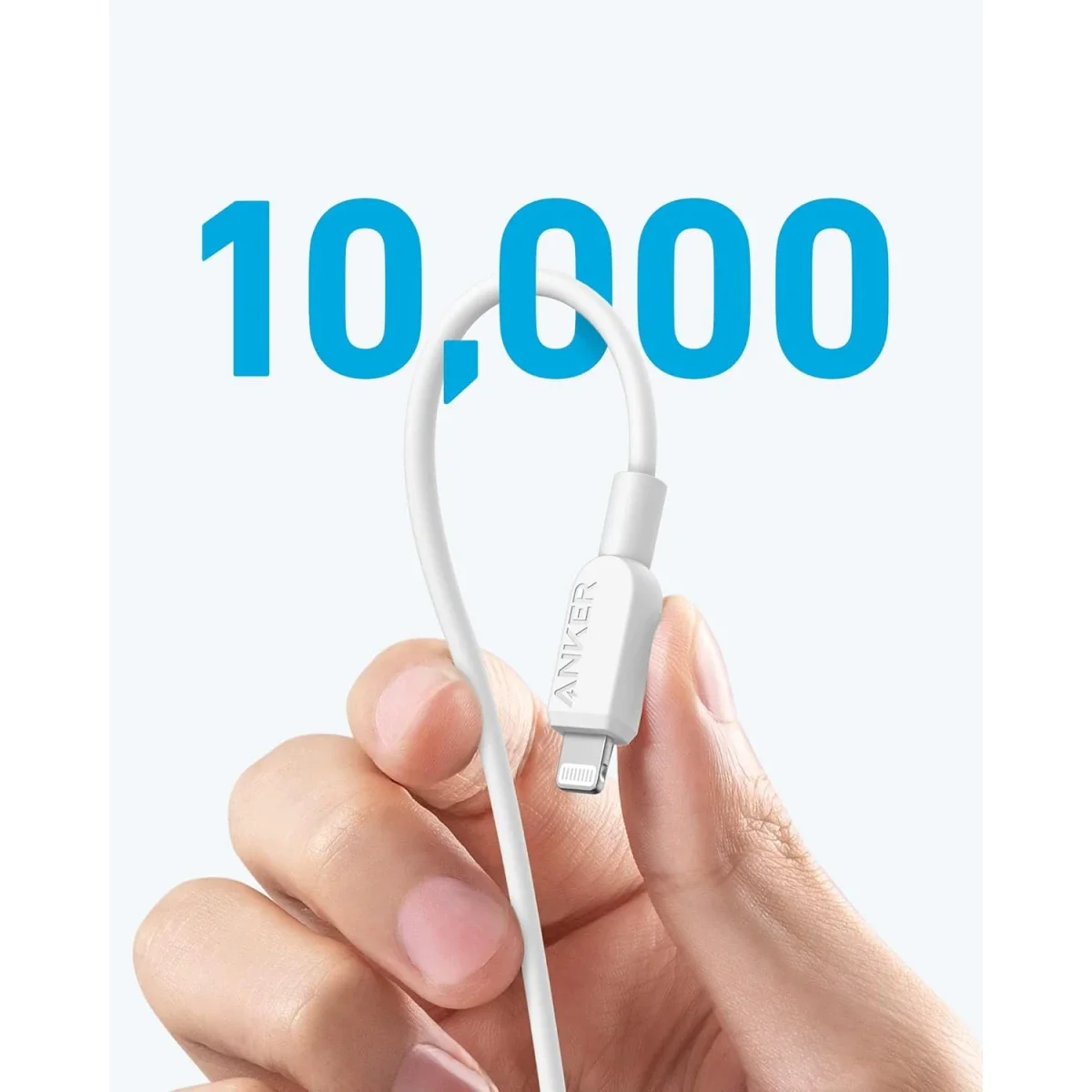 Anker USB-C to Lightning Cable 180CM MFi Certified for iPhone 14 Series White - Image 2