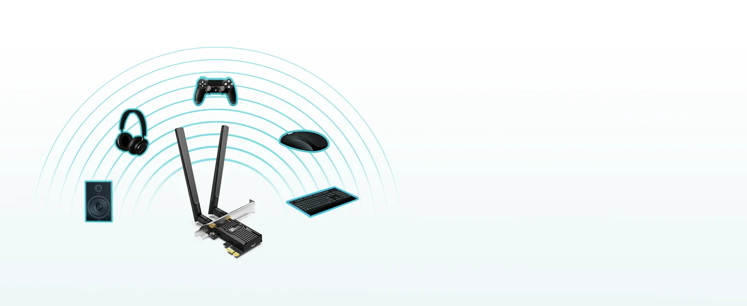 TP-LINK Archer TX20E AX1800 Wi-Fi 6 PCIe Bluetooth 5.2 Dual Band Wireless Adapter - Thumbnail 12