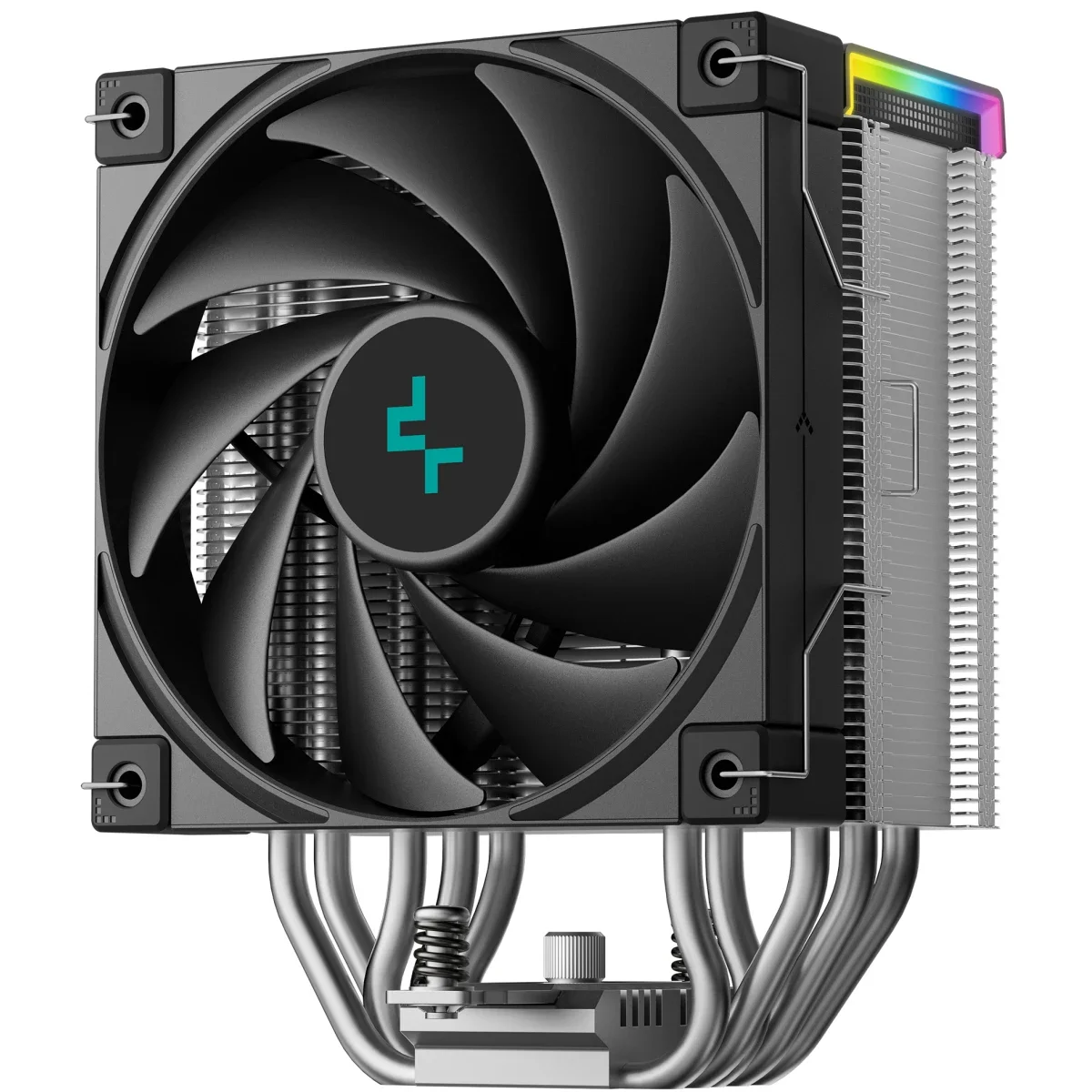 مبرد هوائي للمعالج DeepCool AK500S Digital SE مع مروحة PWM مقاس 120mm وقدرة تبديد 240W و5 أنابيب حرارية نحاسية - Image 3
