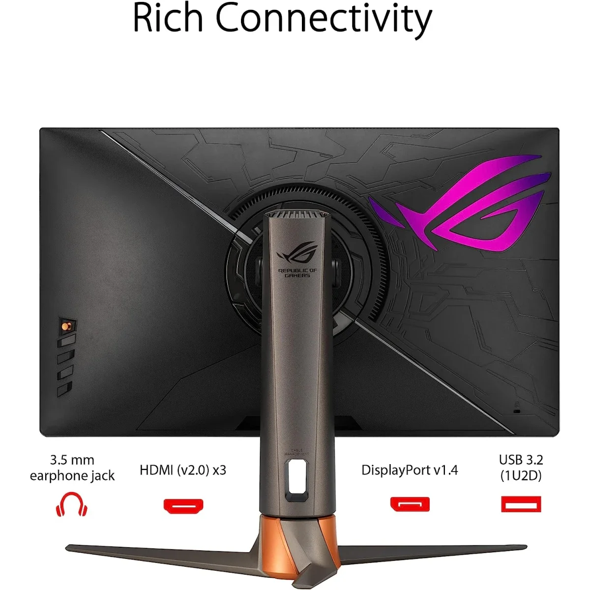 Asus ROG Swift PG27AQN 27-Inch QHD Fast IPS 360Hz Gaming Monitor - Thumbnail 2