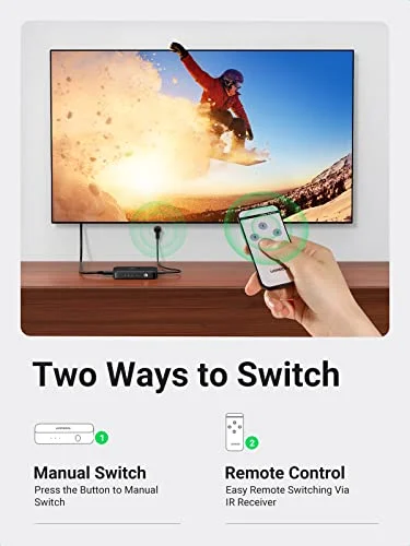 مبدل HDMI Ugreen 80125 3 في 1 بدقة 4K - Image 2