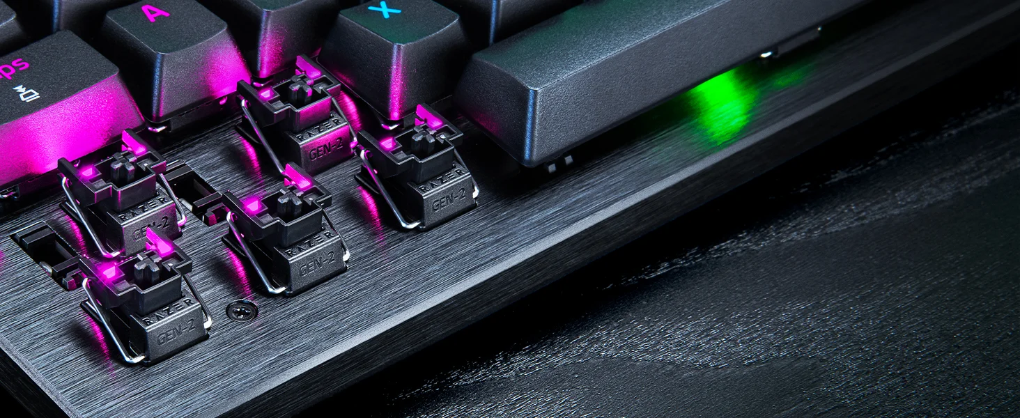 كيبورد ألعاب Razer Huntsman V3 Pro TKL بمفاتيح بصرية تناظرية - أبيض - Thumbnail 12