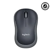 ماوس لاسلكي Logitech M185 بتردد 2.4GHz ومستقبل USB ودقة 1000 DPI رمادي Swift - Thumbnail 9
