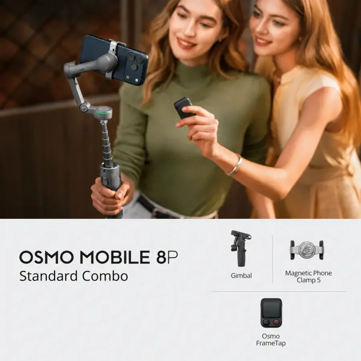 DJI Osmo Mobile 8P Smartphone Gimbal Stabilizer Standard Combo, Black - Image 3