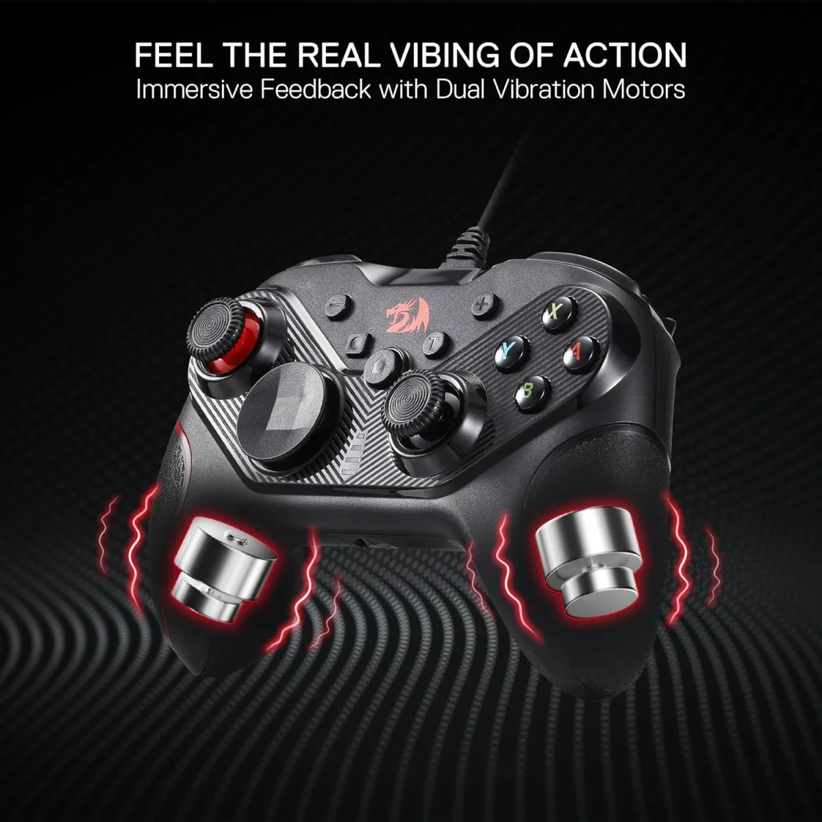 Redragon G710 Wired Gaming Controller for PC, Android & Nintendo Switch - Black - Thumbnail 6